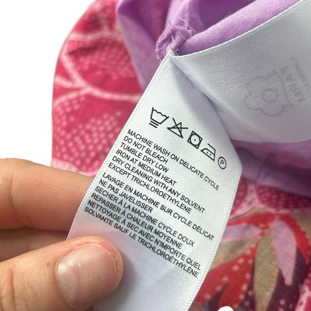 Farm Rio Sweet Floral Lilac XS miniskirt purple pink red new with tags - Picture 10 of 11